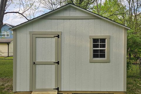 10x12 gable custom shed with double doors